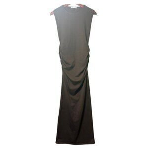 Gently Worn Brown Sleeveless ZARA Midi Dress Size M (BB0911)